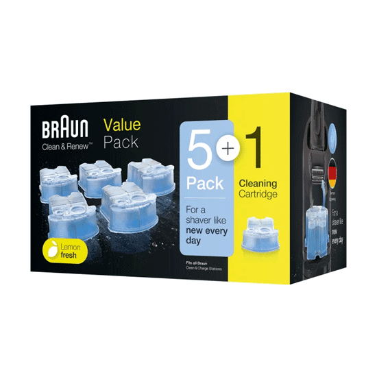 Braun Men Care Malhrremkp Clean - Renew 6 Cartridges 5 Pack Plus 1 Cartridge